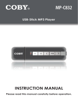 Coby MP-C832 User manual