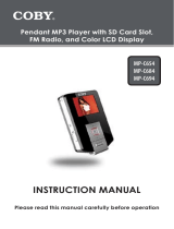 COBY electronic MPC654 - 512 MB Digital Player User manual