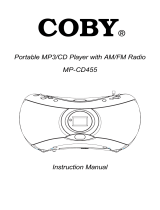 Coby CD455 User manual