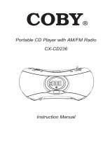 COBY electronic CXCD236 User manual