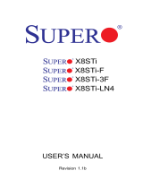 Supermicro X8STI-F User manual