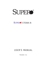 Supermicro X7DWA-N User manual