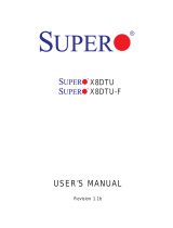 Supermicro MBD-X8DTU-B User manual
