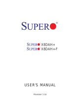 Supermicro MBD-X8DAH+-F-O User manual
