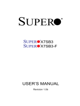 Supermicro MBD-X7SB3-B User manual