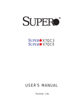Supermicro X7QC3 User manual