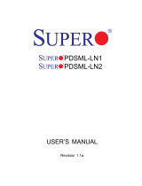 Supermicro Supero PDSML-LN2+ User manual