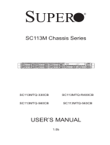 Supermicro SC113MTQ-330CB User manual