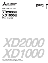 Mitsubishi Electric DLP XD1000U User manual