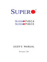 Supermicro P4SCA User manual
