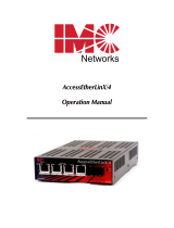 IMC Networks AccessEtherLinX, TX/4 + FX-SM1310/LONG-ST User manual