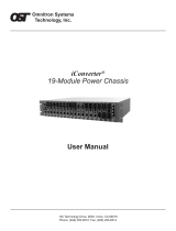 Omnitron Systems Technology iConverter 19-Module Chassis User manual