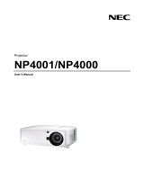 NEC NEC NP4000-10ZL User manual