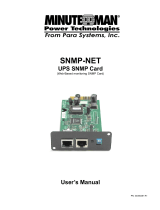 Minute Man SNMP-NET User manual