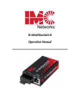 IMC Networks IE-MiniFiberLinX-II, TP-TX/FX-MM1300-SC User manual