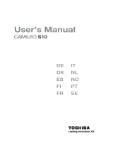 Toshiba CAMILEO S10 User manual