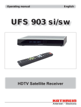 Kathrein UFS 903 sw Operating instructions