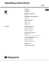 Hotpoint SE1032X Operating instructions