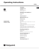 Hotpoint OS 897D C HP User manual
