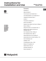 Hotpoint DY46X2 Operating instructions