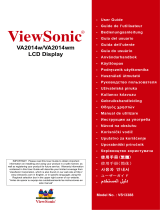 ViewSonic VA2014w User manual
