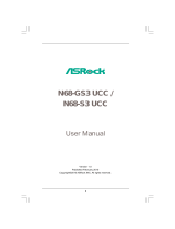ASROCK N68-S3 UCC User manual