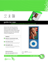 Gecko Ice Case für iPod Nano 5G User manual