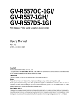 Gigabyte GV-R557-1GH User manual