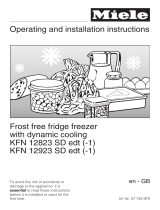 Miele KFN 12923 SD edt Installation guide