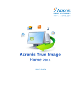 ACRONIS True Image Home 2011, DVD, FR User guide