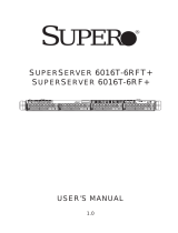 Supermicro SUPERSERVER 6016T-6RF+ User manual