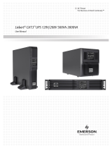 Emerson GXT3-MT On-Line UPS, 1000VA User manual