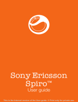 Sony Ericsson Spiro Owner's manual