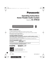 Panasonic SC-HTB10 User manual
