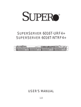 Supermicro SUPERSERVER 6016T-NTRF4+ User manual