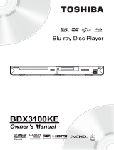 Toshiba BDX3100 Owner's manual