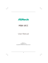 ASROCK M3A UCC User manual