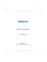 ASROCK X58 EXTREME6 User manual