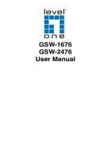 LevelOne GSW-1676 User manual