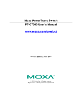 Moxa PT-G7509 User manual