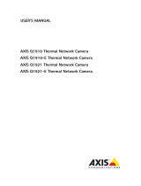 Axis Q1921-E User manual