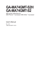 Gigabyte GA-MA74GMT-S2 Owner's manual