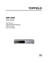 Topfield SBP 2000 User manual