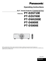 Panasonic PT-DZ6700E User manual