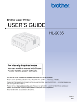 Brother HL-2035 Owner's manual