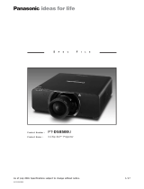 Panasonic PT-DS8500 Specification