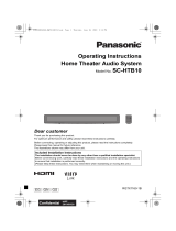 Panasonic SC-HTB10 User manual