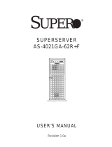 Supermicro SUPERSERVER AS-4021GA-62R+F User manual