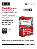 MAGIX PhotoStory on CD & DVD 9 User manual