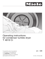 Miele T 4819 Ci L Operating instructions